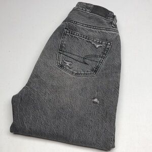 BLACKWASH AMERICAN EAGLE HIGH-RISE MOM JEANS 00/24x31 🦅